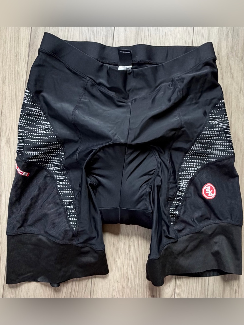 Souke Sports Mens Black Cycling Padded Shorts Sz XL